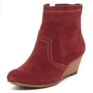 Calvin Klein Wedge Ankle Boots Shayla Wine